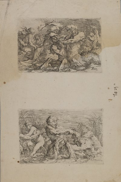 (Figürin Serisi) Nehir Tanrıları Savaşıyor by Salvator Rosa