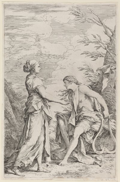 Apollon ve Cumali Sibyl by Salvator Rosa