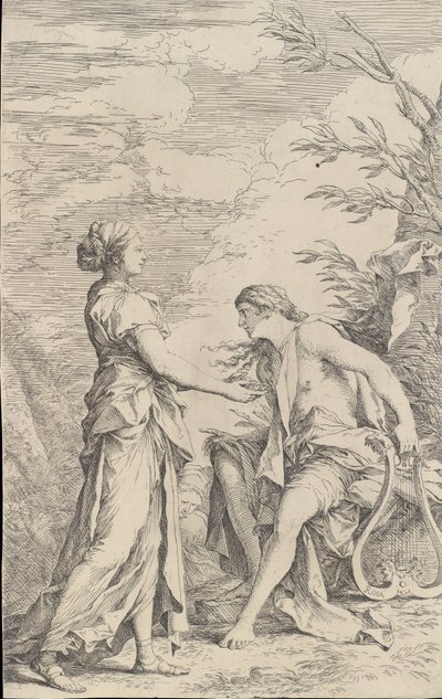 Apollo ve Cumaean Sibyl, yaklaşık. 1661. by Salvator Rosa