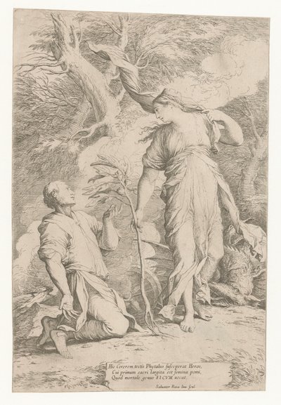 Ceres ve Phytalus by Salvator Rosa