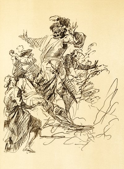 Kompozisyon çalışması by Salvator Rosa