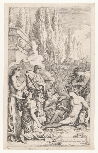Genius van Salvator Rosa by Salvator Rosa