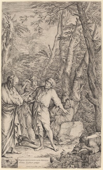 Diogenes Kasesini Atıyor by Salvator Rosa