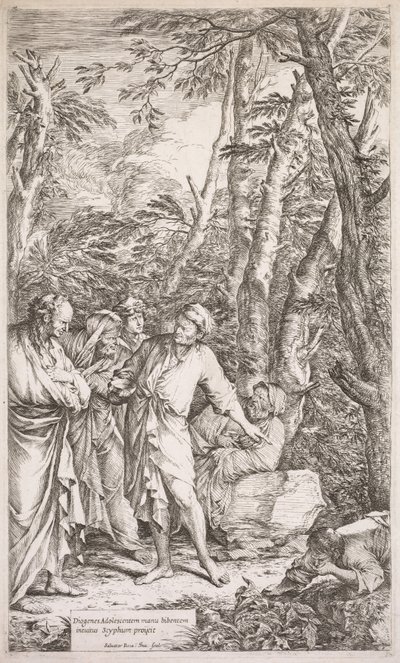 Diogenes ve Kupası by Salvator Rosa