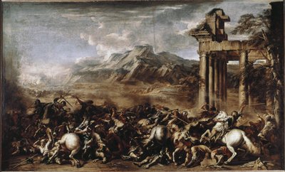 Kahramanca Savaş (tuval üzerine yağlı boya by Salvator Rosa