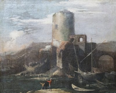 Harabelerin olduğu manzara by Salvator Rosa