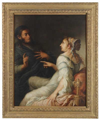 Phryne ve Xenocrates by Salvator Rosa