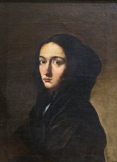 Sanatçının eşinin portresi by Salvator Rosa