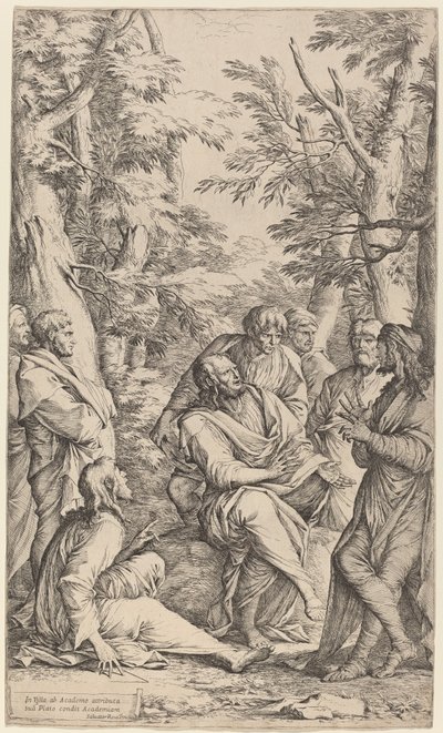 Platon Akademisi by Salvator Rosa