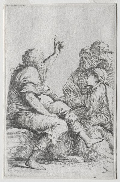 Heykelcik Serisi: Heykelcik, 1656-57. by Salvator Rosa