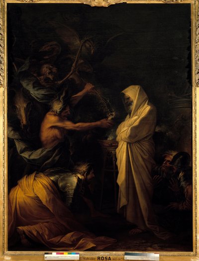 Salvator (Salvatore) Rosa (1615-1673) tarafından yapılan Endor Pythonisse