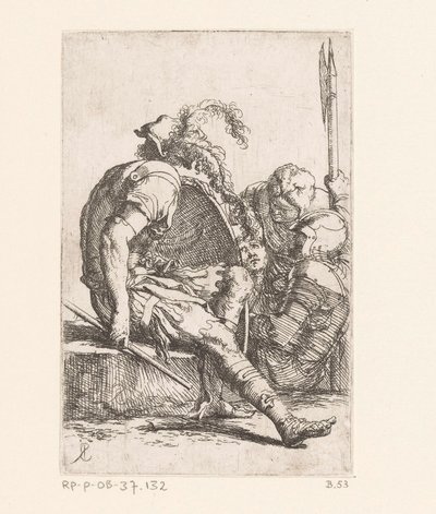 dört asker Küçük Figürler (dizi başlığı) Şekil (seri başlığı) by Salvator Rosa