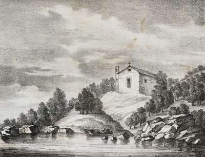 Peschici Kutsal Alanı, Apulia, İtalya, Poliorama Pittoresco'dan Salvatore Puglia tarafından litografi, n 51, 27 Temmuz by Salvatore Puglia