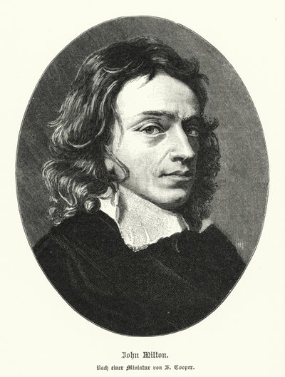 John Milton, İngiliz şair (lito) by Samuel (after) Cooper