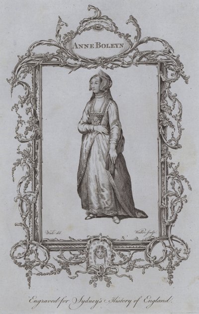 Anne Boleyn (gravür) by Samuel (after) Wale
