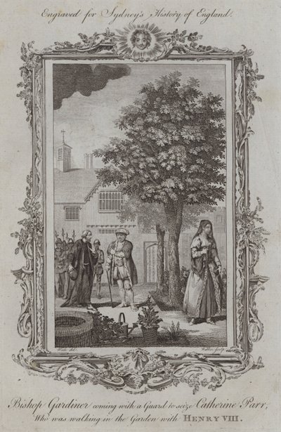 Piskopos Gardiner, Bahçede Henry VIII ile yürüyen Catherine Parr