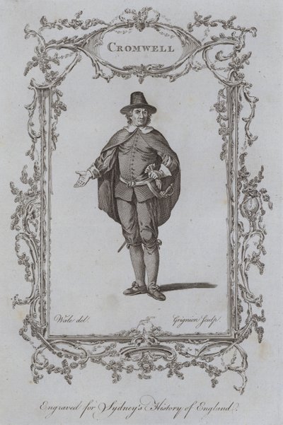 Cromwell (gravür) by Samuel (after) Wale