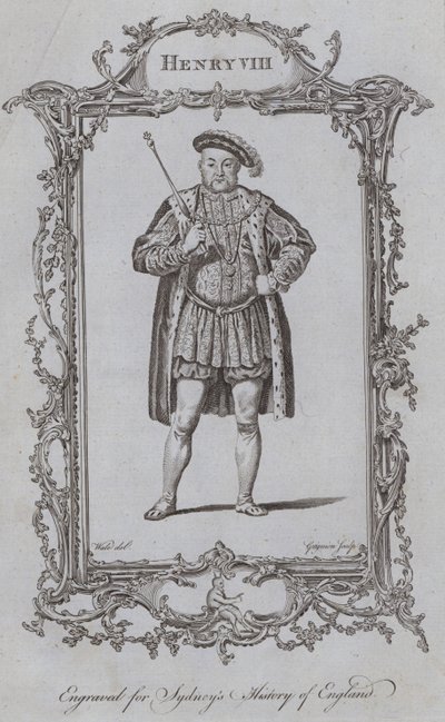 Henry VIII (gravür) by Samuel (after) Wale
