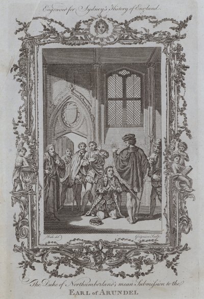 Northumberland Dükü'nün Arundel Kontu'na Ortalama Teslimi (gravür) by Samuel (after) Wale