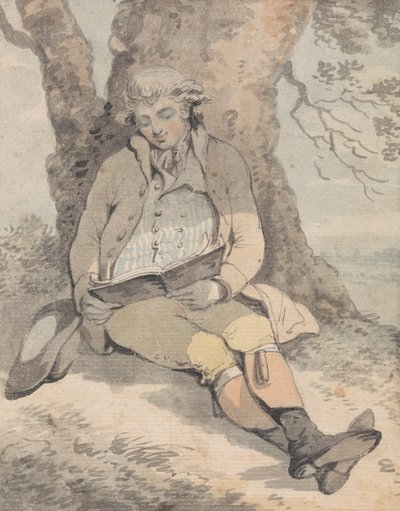 P. Wilkinson Av. Bir Meşenin Gölgesinde Oturup Islık Çalmayı Öğrenmek by Samuel Alken