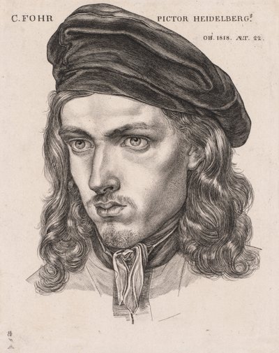 Carl Philipp Fohr'un Portresi by Samuel Amsler