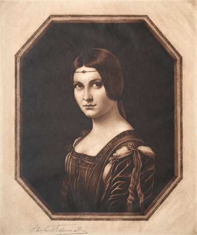 La Belle Ferronniere, 19.-20. yüzyıl. by Samuel Arlent Edwards