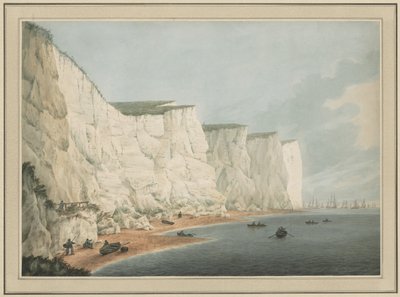 Sahil Açıklarındaki Filo, Beachy Head, c. 1790-1805. by Samuel Atkins