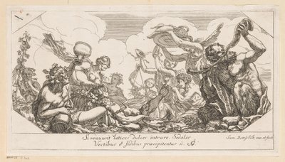 Bacchanal Çeşitli tasarımlar (dizi adı) Opera Varia Historica, Poetica & Iconologica (dizi adı) by Samuel Bottschild