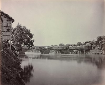 Mağazalar Köprüsü, Srinagar, Keşmir by Samuel Bourne