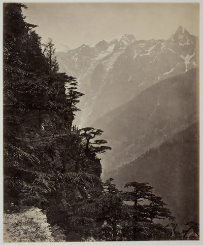 İsimsiz [yamaç ve dağlar], c. 1865. by Samuel Bourne