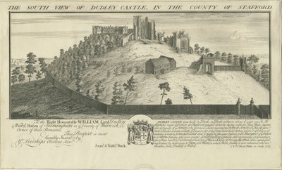 Dudley Kalesi: gravür, 1731 by Samuel Buck