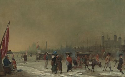 Thames üzerinde don by Samuel Collings