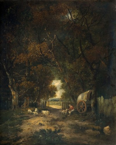Ceviz Ağacı Yürüyüşü, Earlham, 1836-63. by Samuel David Colkett