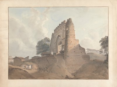 Eski Benares'teki Eski Kale Kapısı by Samuel Davis