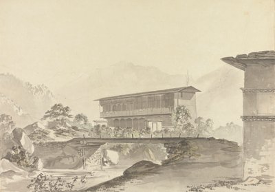 Tassisudon yakınlarında [Tashicho Dzong] by Samuel Davis