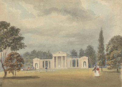 Cemaat Kilisesi, Önden ve Kısmi Sağdan Görünüm, Ayot St. Lawrence, Hertfordshire by Samuel Davis
