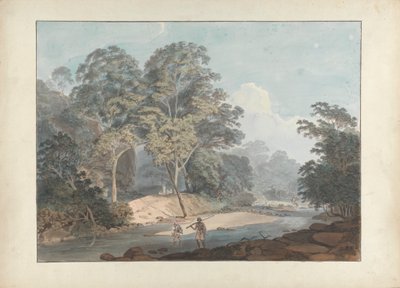 Sepoy'larla Rocky River Sahnesi by Samuel Davis