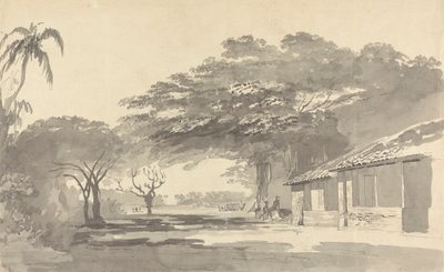 Ağaçların altında dinlenen sepoylar by Samuel Davis