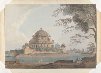 Bihar'daki Sasaram'daki Shershah'ın Mezarı'nın görünümü by Samuel Davis