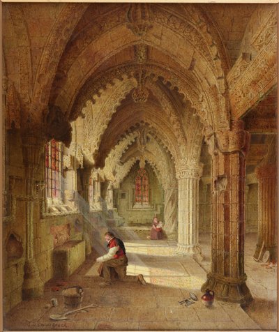 Rosslyn Şapeli, c.1852 by Samuel Dukinfield Swarbreck