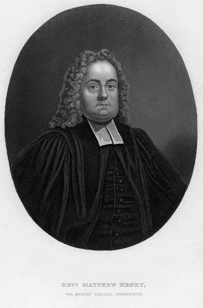 Matthew Henry 1662-1714, İngiliz İncil yorumcusu ve din adamı, 19. yüzyıl. by Samuel Freeman