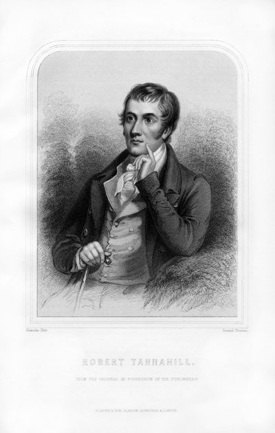 Robert Tannahill, İskoç şair, 1870 by Samuel Freeman
