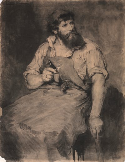 Smithy, Yargı için çalışma, c.1883. by Samuel H. Crone