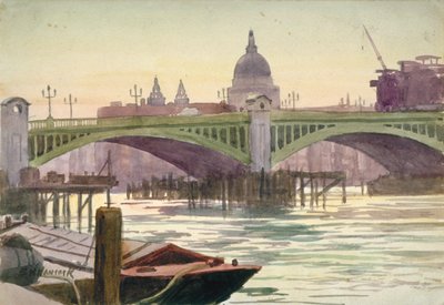 Southwark Köprüsü, Londra, 1930 by Samuel Harry Hancock