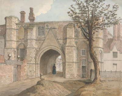 Gatehouse, Okuma Manastırı by Samuel Hieronymus Grimm