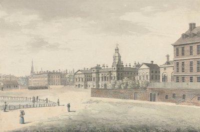 At Muhafızlarının Geçit Töreni, Whitehall by Samuel Hieronymus Grimm