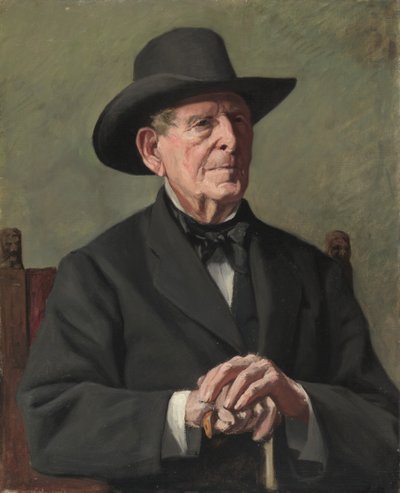 Eski Bir Deniz Kaptanının Portresi, 19. yüzyıl. by Samuel Isham