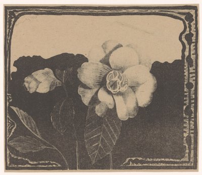 Kamelya, tomurcukta çiçek bıraktı by Samuel Jessurun de Mesquita (signed by artist)
