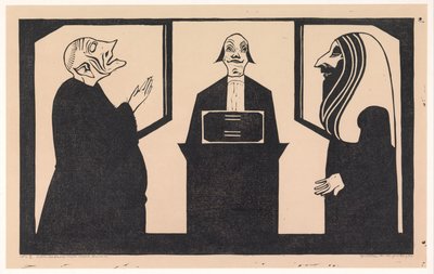 Bu üçü arasında kalbim sallanıyor (nesnedeki orijinal başlık) by Samuel Jessurun de Mesquita (signed by artist)