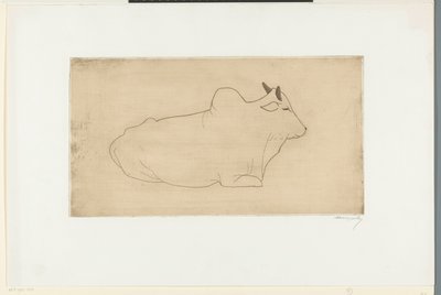 yalancı zebu by Samuel Jessurun de Mesquita (signed by artist)